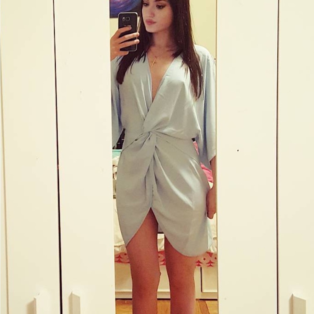 Baby blue dress